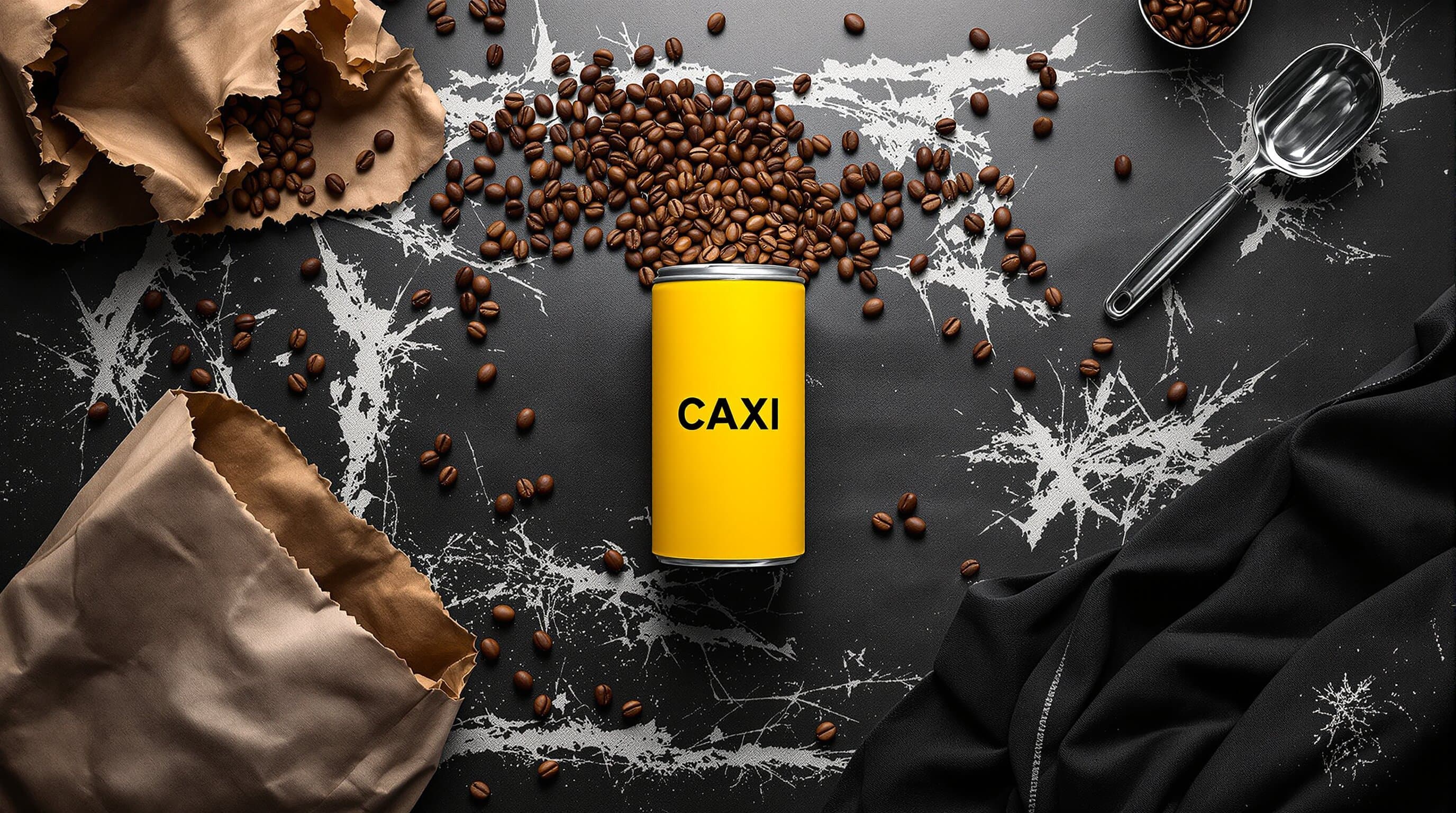 Coffee cans on concrete