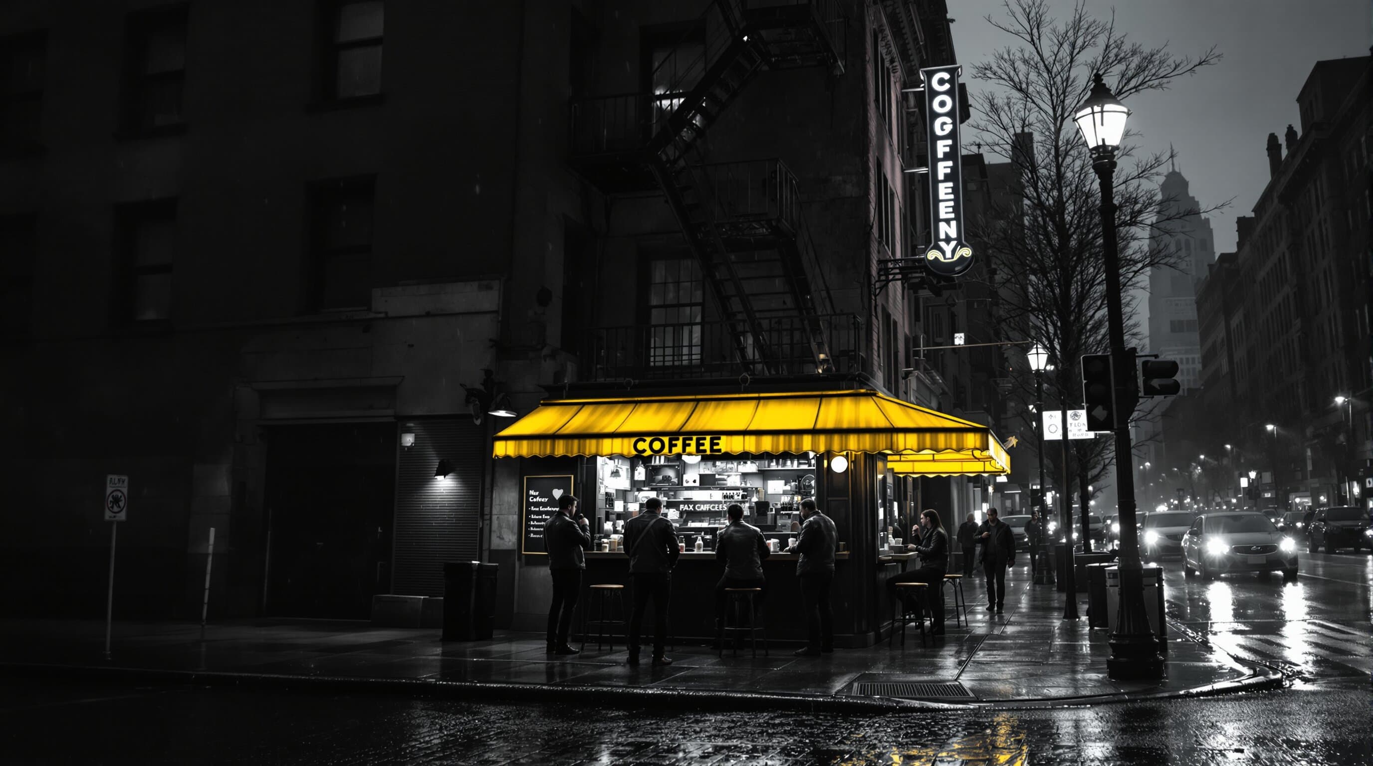 Street cafe corner